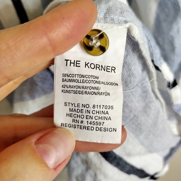 Anthropologie the Korner Castello Striped Tunic top sz S - Picture 7 of 9